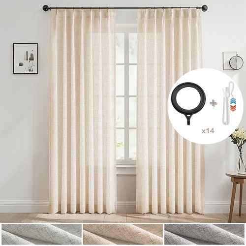 Gardinen halbtransparent - 2x,