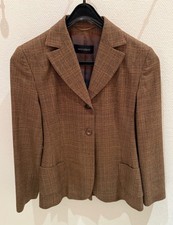 Windsor Damensakko Damen Sakko braun kariert Größe 36 Schurwolle