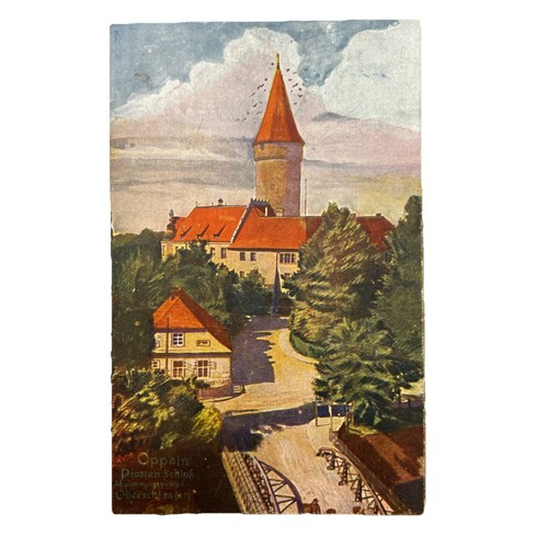 Postkarte oppeln opole - oppeln, schloss