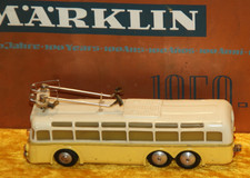 Eheim/Brawa O-Bus, Trolley-Bus, 3-Achser, gelb, generalüberholt