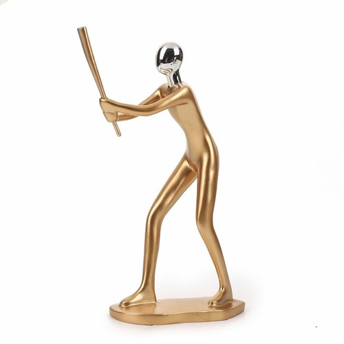 Skulptur mit chromkopf - skulptur,