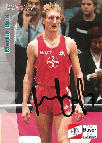 Martin buß autogrammkarte tsv - buß,