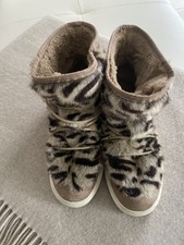 Sneaker von Vanessa Wu Gr. 38 , kuschelig, Nugat /Leo, Wildlederimitat