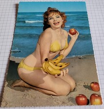 Alte AK Erotik: Hübsche Frau im Bikini, Vintage PIN-UP Model, pretty Woman #2382