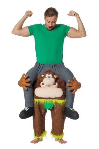 Huckepack kostüm gorilla - kostüm,