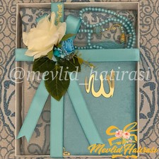 Mevlid Hatirasi Gebetsteppich-Set 3-teilig / 3-parcali Seccade Takimi