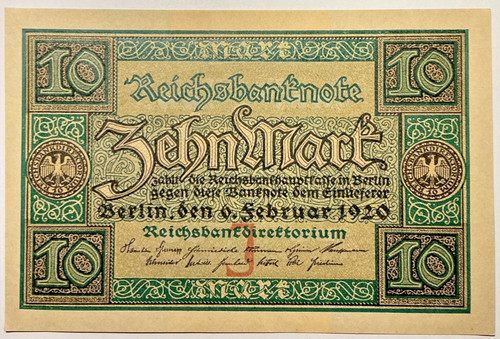 Deutsches reich unc mark - 10,