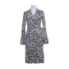Diane von Furstenberg, Wickelkleid, Größe: 38, Weiß/Schwarz #hDt
