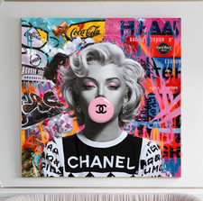 XL LEINWAND BILD BIS 140x140x5 Marilyn Monroe POP-ART URBAN BRANDS GRAFFITI KULT