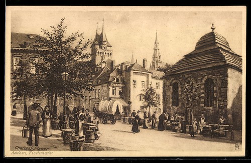 Ansichtskarte aachen partie - aachen,,