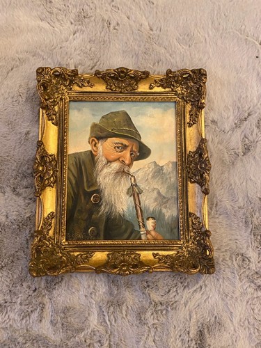 Vintage ölgemälde jos - vintage, „jos