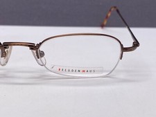 Freudenhaus Brille Damen braun Rechteckig Halbrand kleine Gläser Doyle