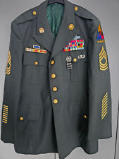 US Master Sergeant Armor School Uniform mit Hose Vietnam Green Dress