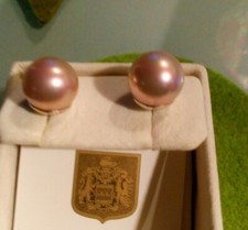 Perlen Ohr Stecker 12mm groß