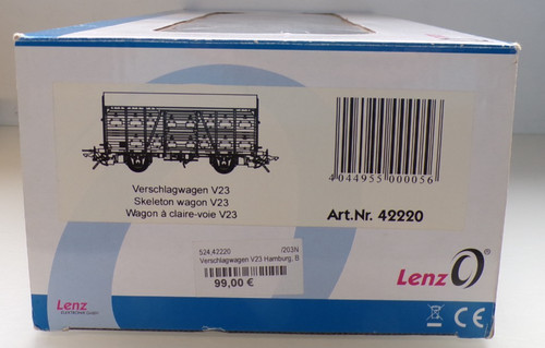 Lenz spur verschlagwagen v23 - spur, 0