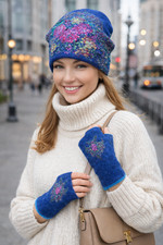 Handgefertigte blaue