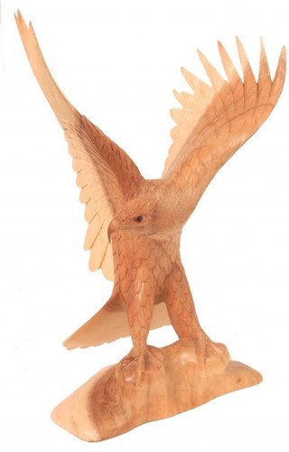 Tierfigur adler holzfigur - tierfigur,