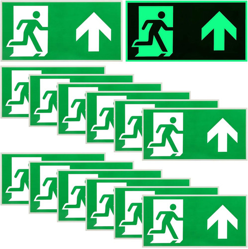 Stück schild notausgang - 12,
