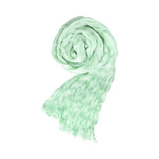 Knitterschal Halstuch Schal XXL mint grün Seide 180x90cm