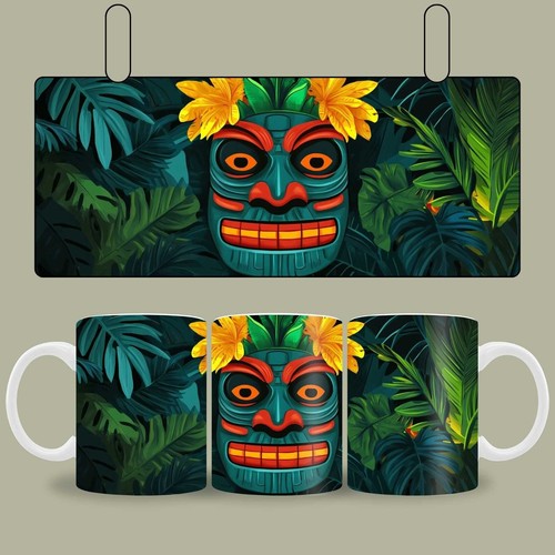 Kaffeetasse tiki maske tasse - kaffeetasse,