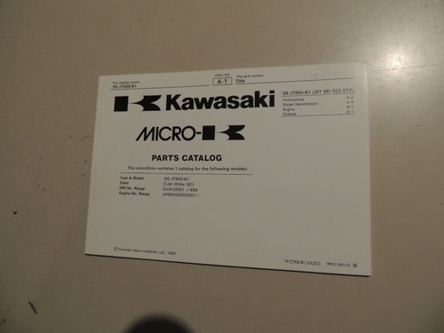 Parts catalog kawasaki jet ski - catalog,
