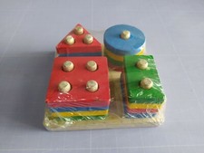 Holzpuzzles Geometrisches