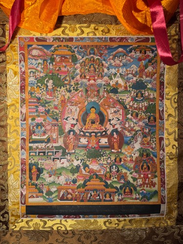 Thangka shakyamuni buddha - thangka, –