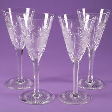 4 alte edle Sektgläser Ananas