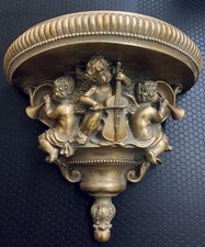 Wandkonsole barock engelfigur - wandkonsole,