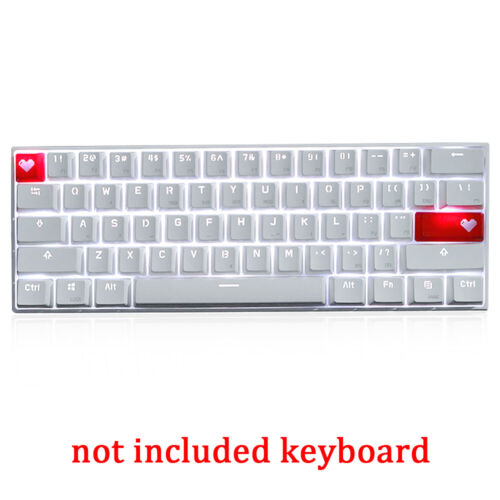 Heart key replacement keycap - key,