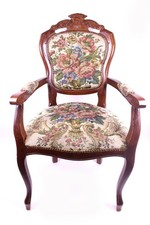 Armlehnstuhl Polsterstuhl Holz