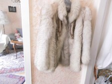 Jacke Saga Fox Pelz gr.40 weiß