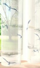 Vorhang Gardine Schlaufen Möwe maritim Voile  halbtransparent weiß 130 x 245 cm