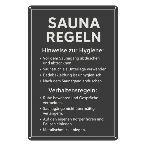 Sauna regeln verhalten - regeln,