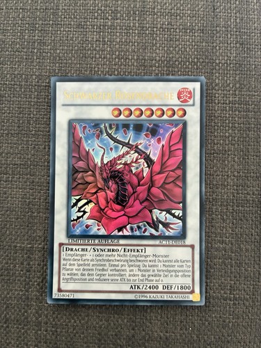 Schwarzer rosendrache - yu-gi-oh,