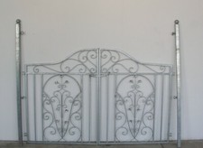 Gartentür Gartentor Tor Pforte Metall Otello Feuer Verzinkt Zauntür Zaun Pf-Set