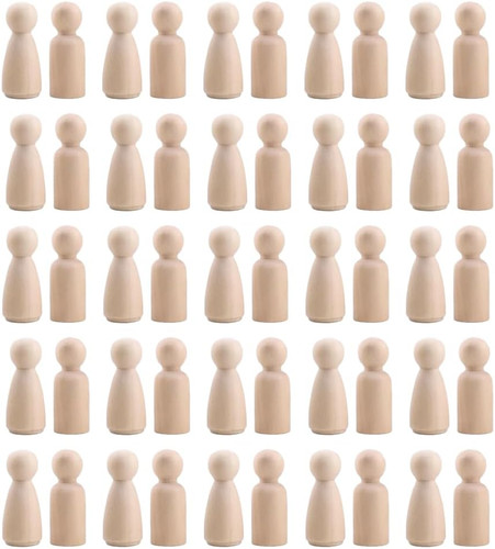 Holzfiguren zum bemalen - zum, set