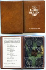 Münzmappe DDR 1987  "750
