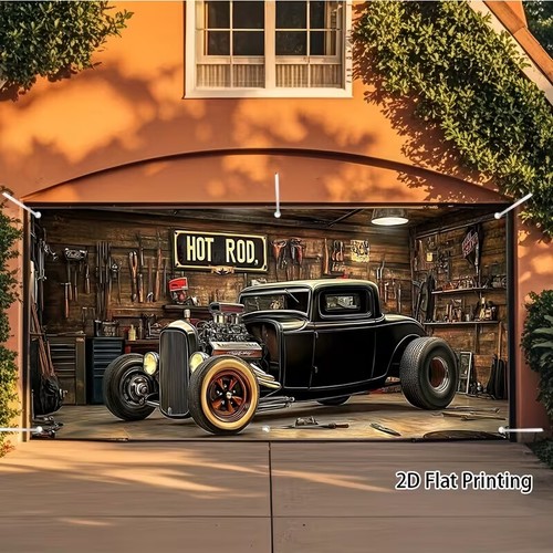 Hot rod vintage auto garage - hot,
