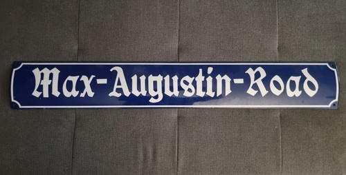Vintage emaille straßenschild - emaille,