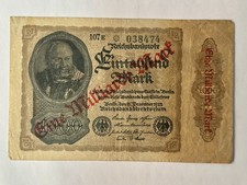 Notgeld, Reichsbanknote, Inflation, 1922, Inflationsgeld, Deutsches Reich