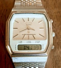 CITIZEN DUAL TIME, LCD, Vintage Herrenuhr, Top