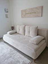 Ausziehbares Schlafsofa, Sofa mit Schlaffunktion, Stauraum, 160cm