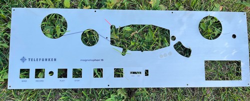 Nos telefunken m15 front - front, plate