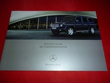 MERCEDES W463 G 55 AMG mit V8 Kompressor Motor Prospekt Brochure von 2004