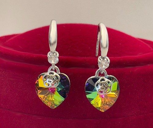 Luxus herz ohrringe - ohrringe, crystal