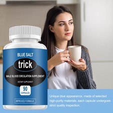 Neu Blaues Salz Trick für Männer | Durchblutungsförderung | 90 Kapseln----