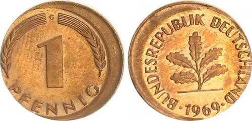 Brd pfennig 1969 - brd, 1