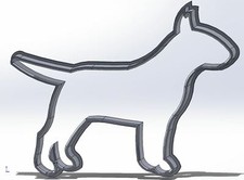 Bull Terrier Ausstecher Cookie Form Ausstechform Cutter Hund 