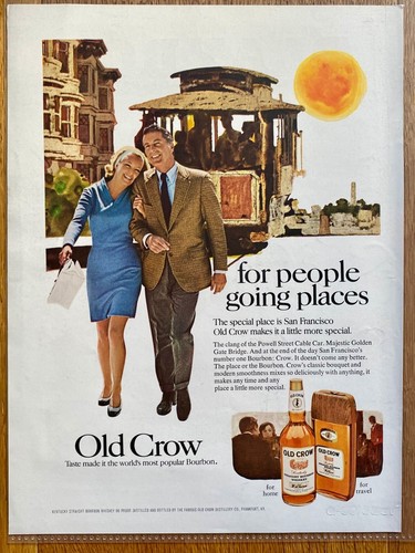 Old crow whiskey - old, car